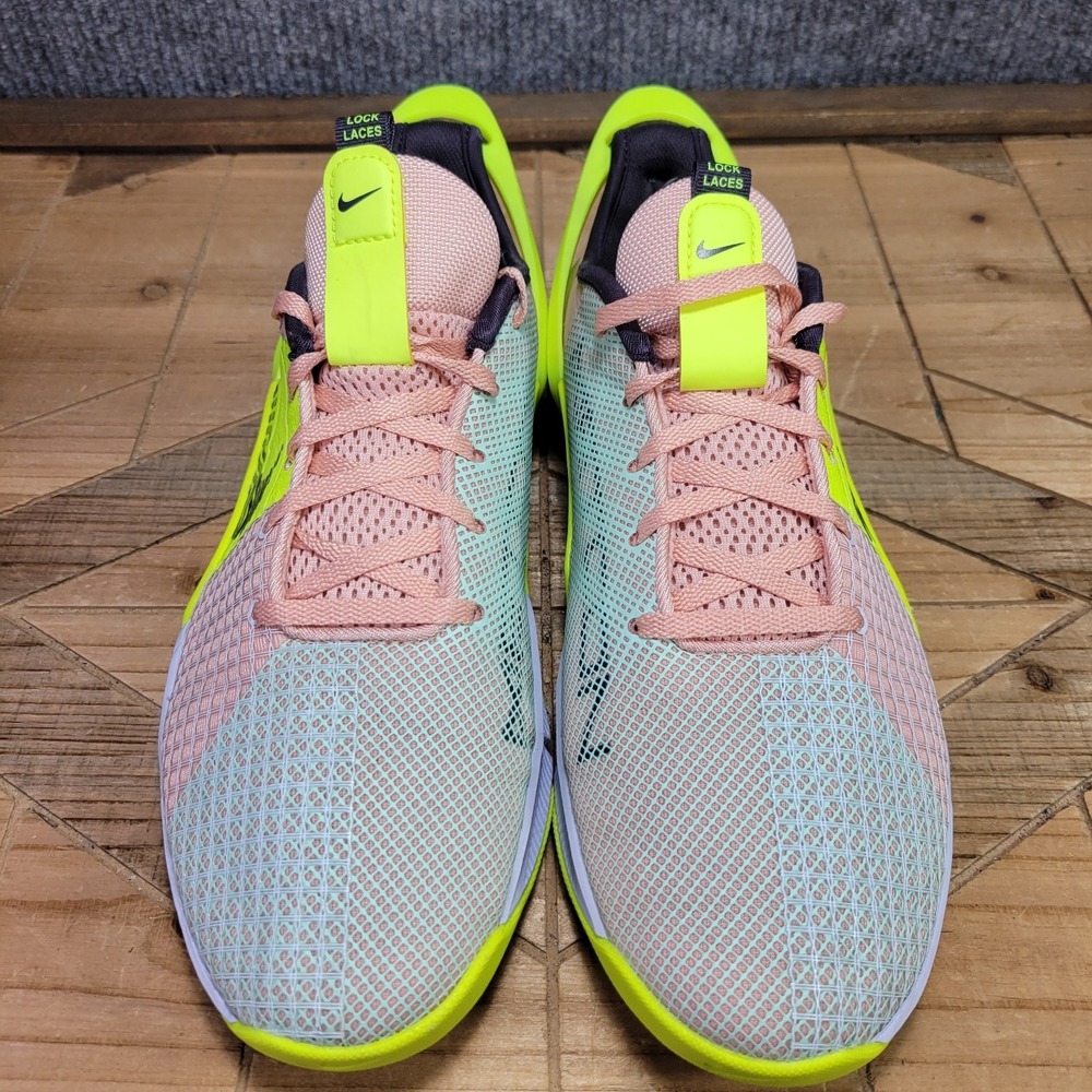Nike Metcon 8 Flyease Womens 10.5 Training Shoes Arctic Orange Volt Pink Yellow - Picture 3 of 13